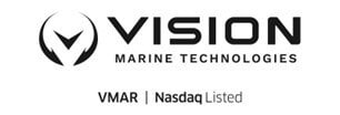 Vision Marine Technologies logo for announcement of flagship marina expansion in Fort Lauderdale